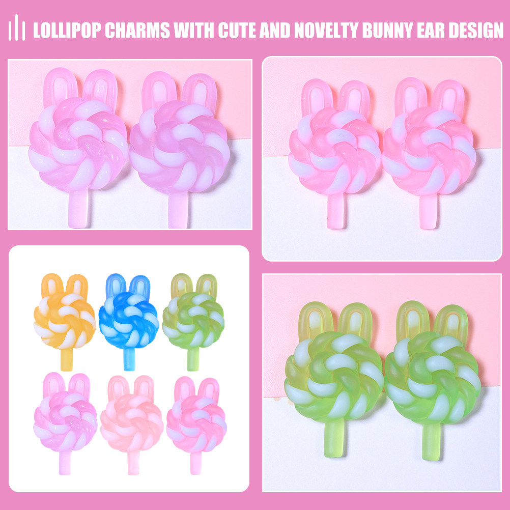 24Pcs Cute Cartoon Lollipop Ch - Resin Craft Supplies recension och pris
