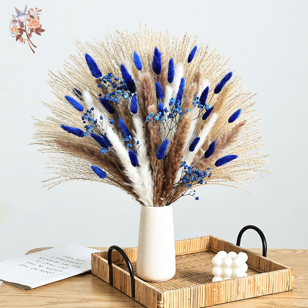70 Stem Blue Fluffly Rabbit Ta - Dried Flower Bulk recension och pris