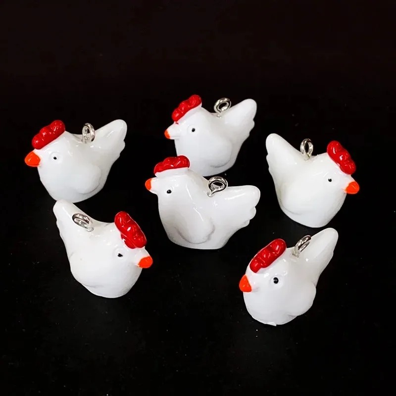10Pcs Cute Mini 3D Chicken Res - Resin Craft Supplies recension och pris