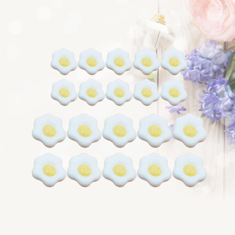 20Pcs Simulated Fried Egg Resi - Resin Craft Supplies recension och pris