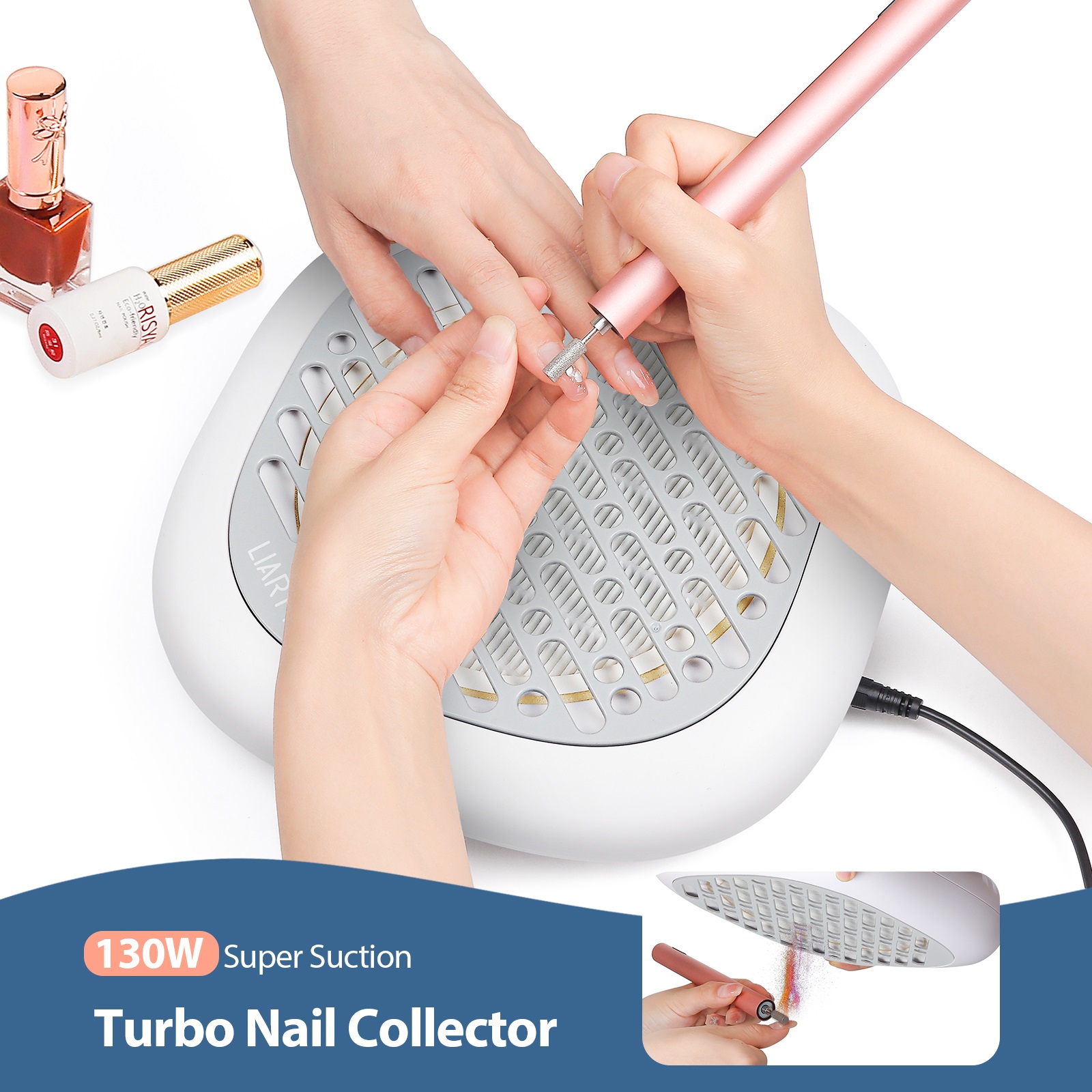 130W High Power Mini Nail Dust - Vacuum Chamber Small recension och pris