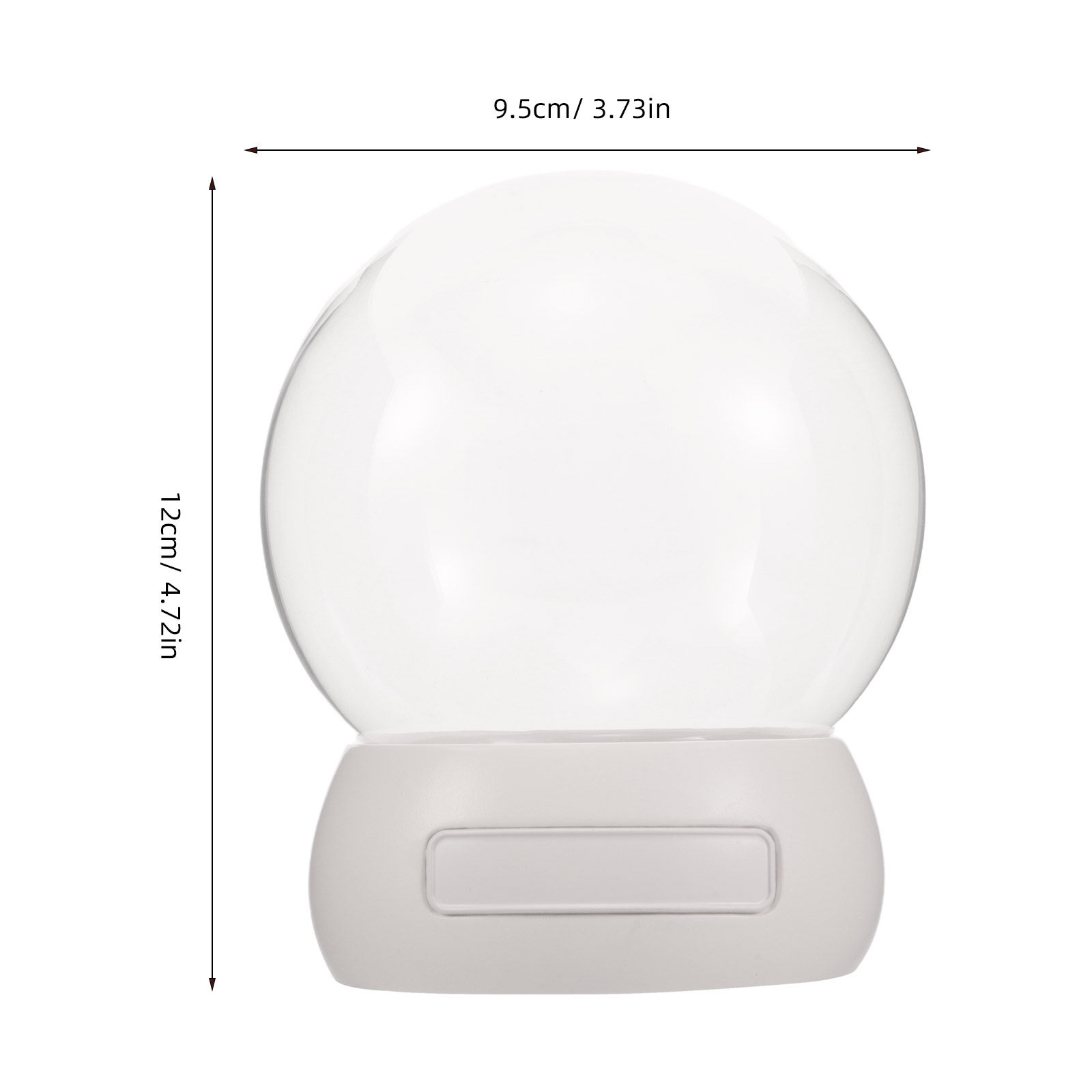 Empty Snow Globe Shell Glass D - Flower Preservation Resin recension och pris