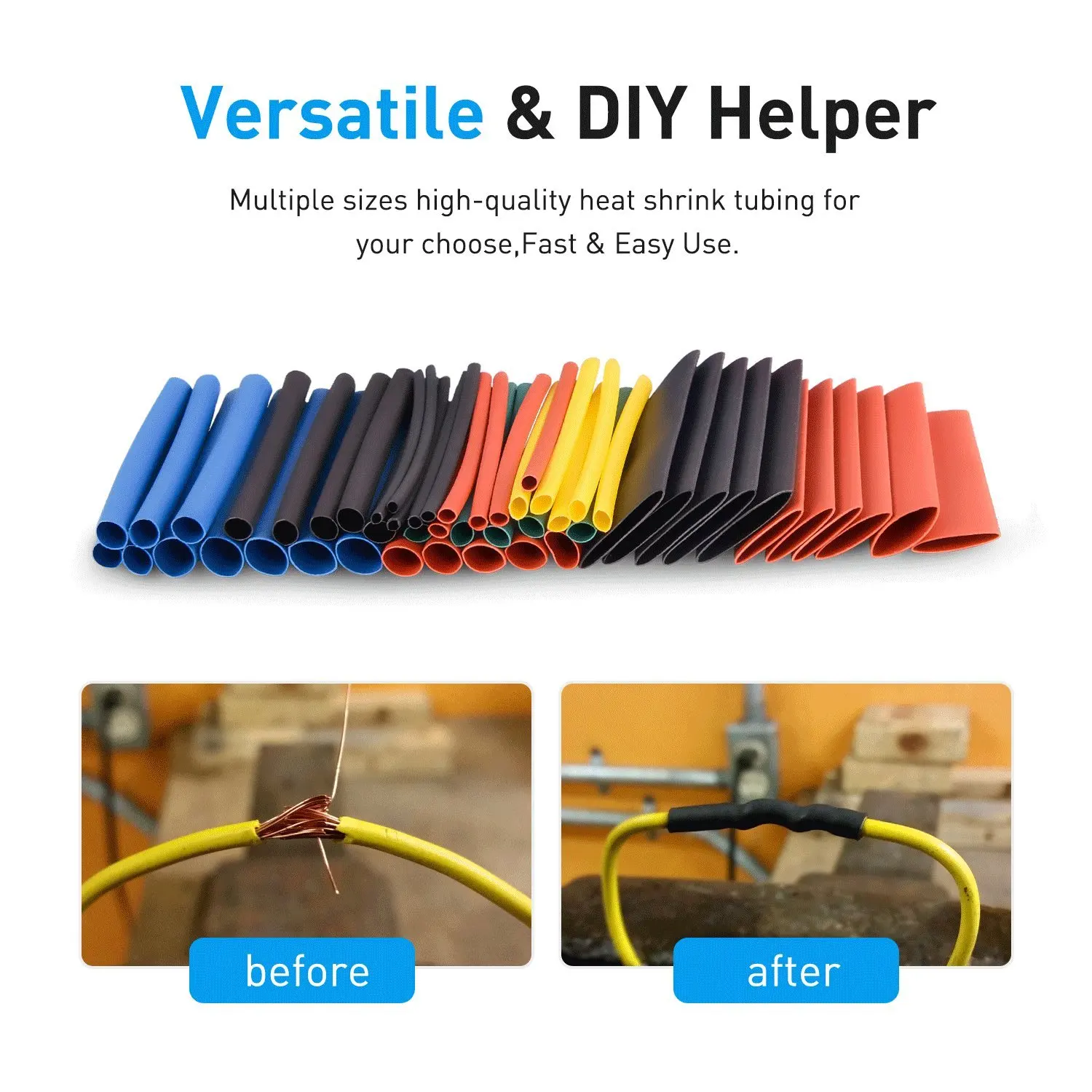 656/1060pcs Heat Shrink Tube W - Heat Gun Small recension och pris